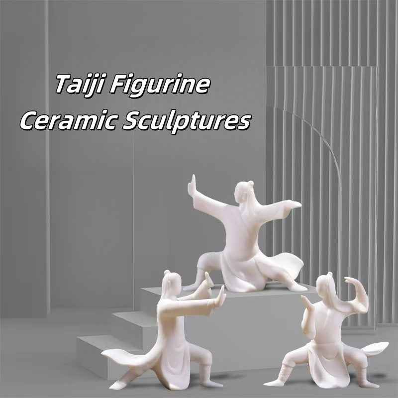 Taiji Figurine Ceramic Sculptures – Harmony in Motion